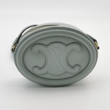 Celine Triomphe Oval Crossbody Bag Leather Mini — thumbnail 5