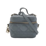 Christian Dior Lady Dior Vanity Case Cannage Quilt Lambskin Micro — thumbnail 1