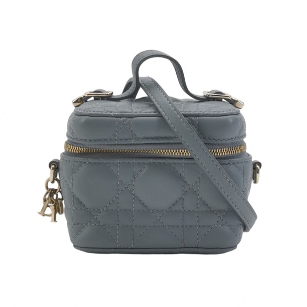 Christian Dior Lady Dior Vanity Case Cannage Quilt Lambskin Micro — pre-owned, Vierlot