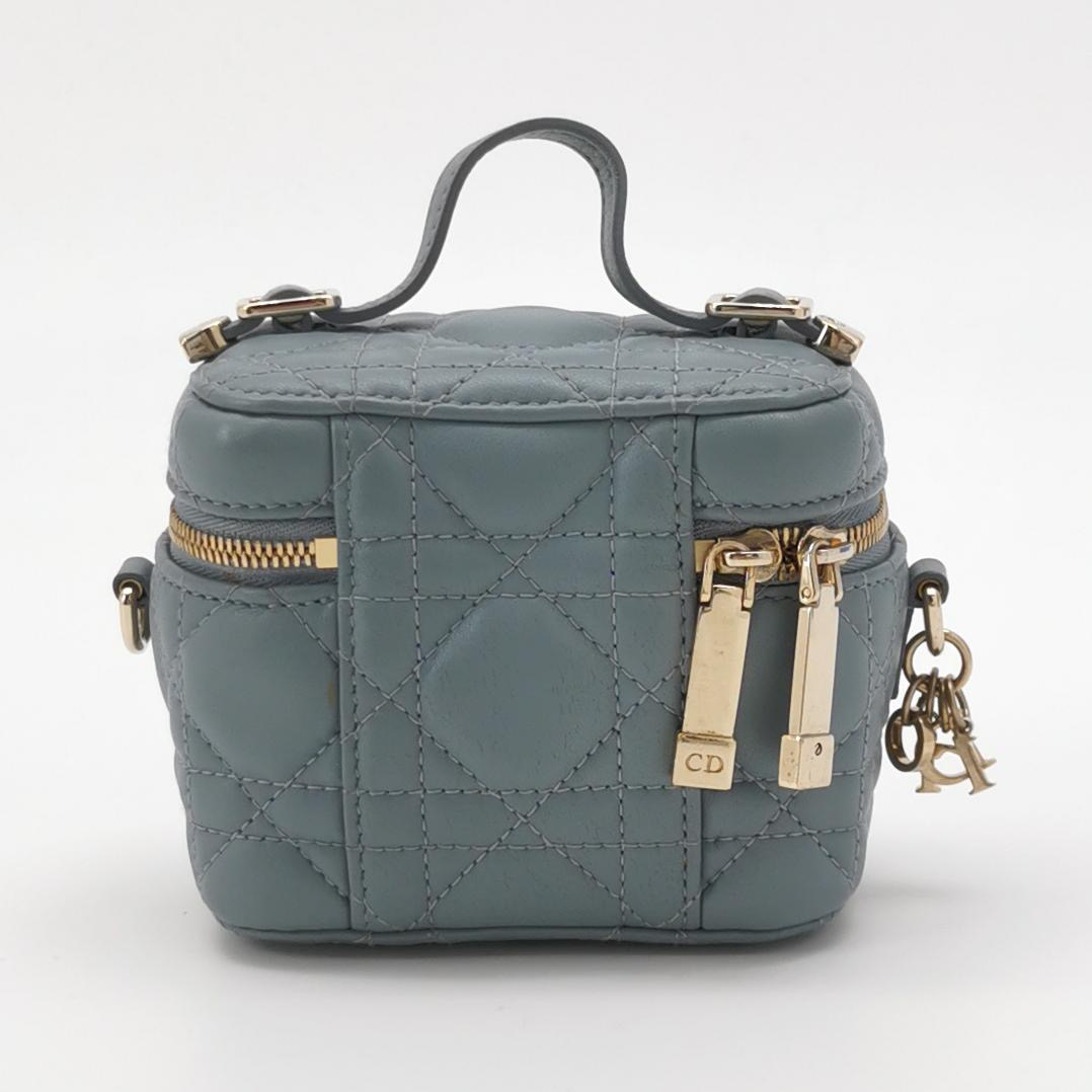 Christian Dior Lady Dior Vanity Case Cannage Quilt Lambskin Micro — photo 5 of 25