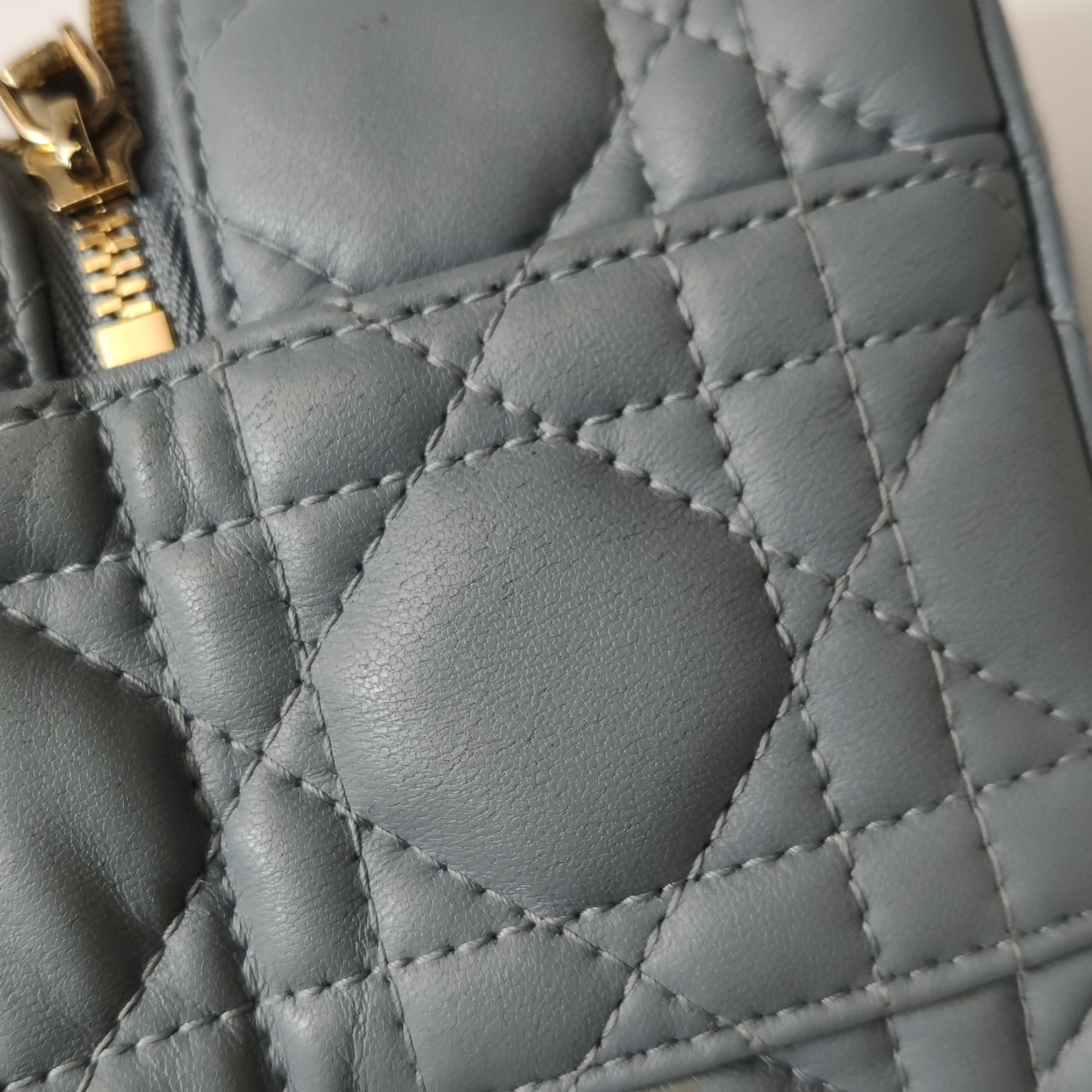 Christian Dior Lady Dior Vanity Case Cannage Quilt Lambskin Micro — photo 23 of 25