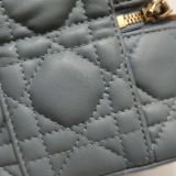 Christian Dior Lady Dior Vanity Case Cannage Quilt Lambskin Micro — thumbnail 23