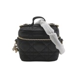 Christian Dior Lady Dior Vanity Case Cannage Quilt Lambskin Micro — thumbnail 1