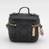 Christian Dior Lady Dior Vanity Case Cannage Quilt Lambskin Micro — thumbnail 5