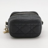 Christian Dior Lady Dior Vanity Case Cannage Quilt Lambskin Micro — thumbnail 6