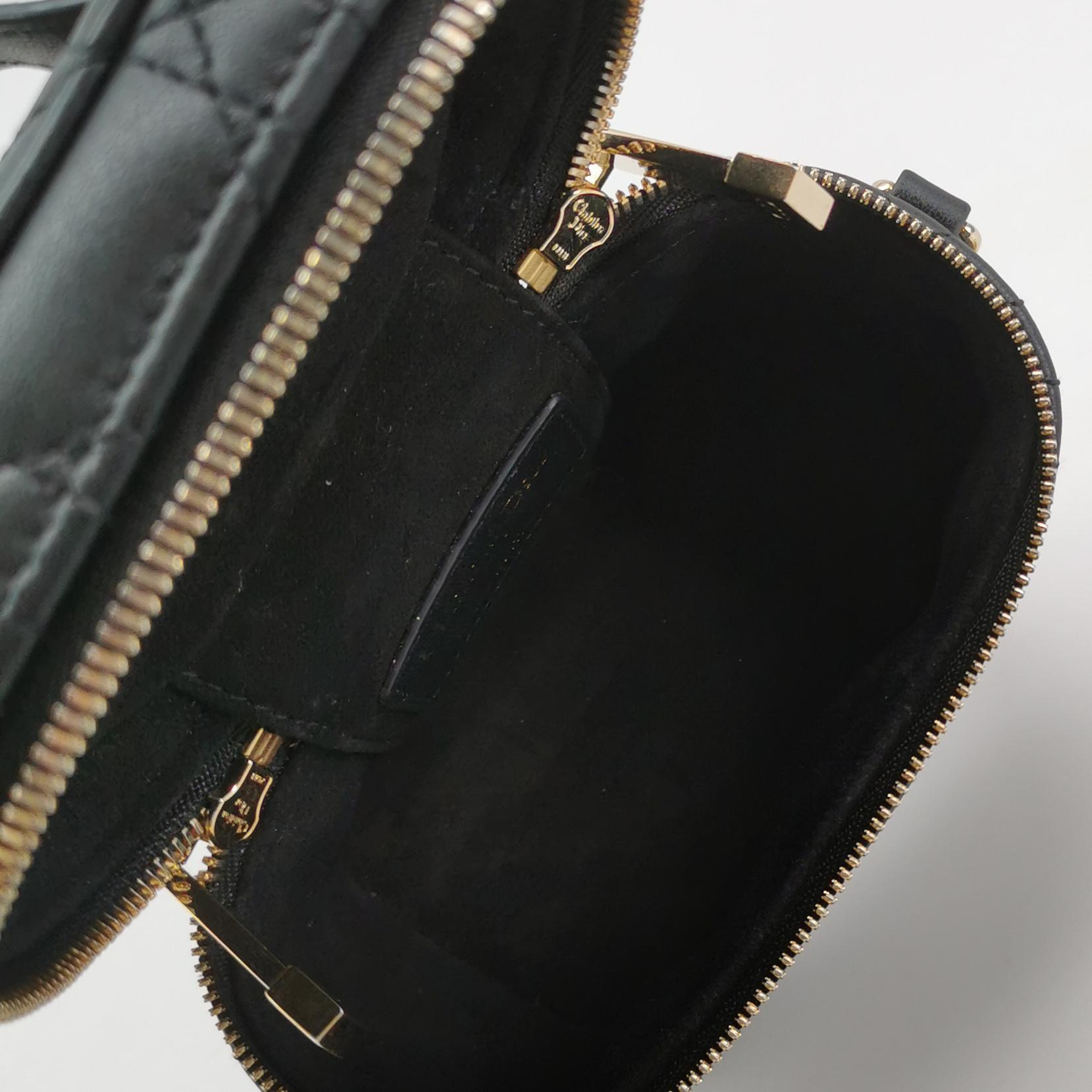 Christian Dior Lady Dior Vanity Case Cannage Quilt Lambskin Micro — photo 8 of 24