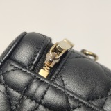 Christian Dior Lady Dior Vanity Case Cannage Quilt Lambskin Micro — thumbnail 14