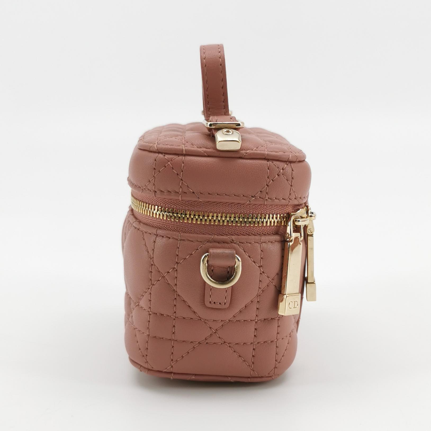 Christian Dior Lady Dior Vanity Case Cannage Quilt Lambskin Micro — photo 4 of 23