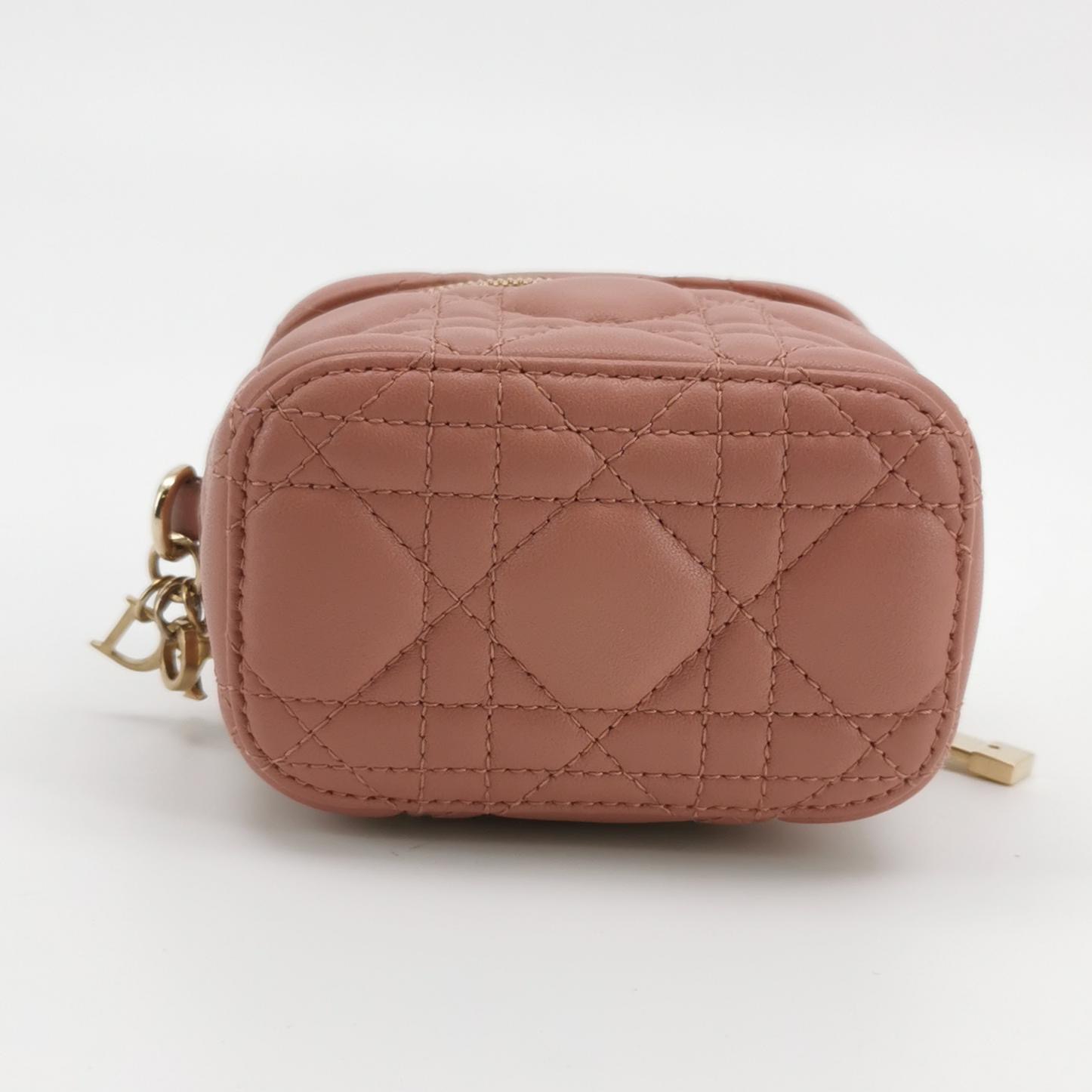 Christian Dior Lady Dior Vanity Case Cannage Quilt Lambskin Micro — photo 6 of 23