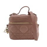 Christian Dior Lady Dior Vanity Case Cannage Quilt Lambskin Micro — thumbnail 1