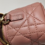 Christian Dior Lady Dior Vanity Case Cannage Quilt Lambskin Micro — thumbnail 21