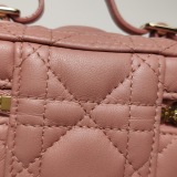 Christian Dior Lady Dior Vanity Case Cannage Quilt Lambskin Micro — thumbnail 19
