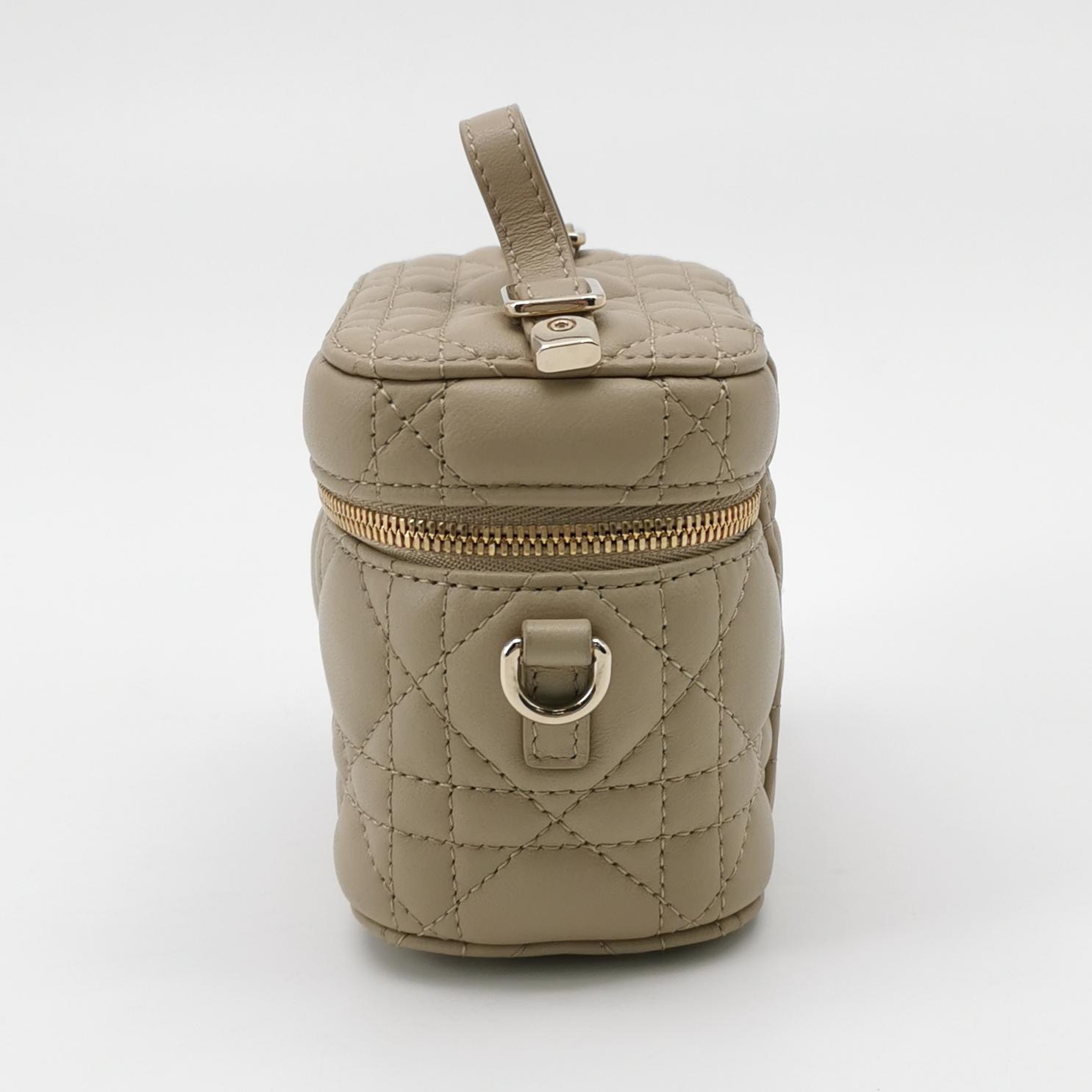 Christian Dior Lady Dior Vanity Case Cannage Quilt Lambskin Micro — photo 4 of 16