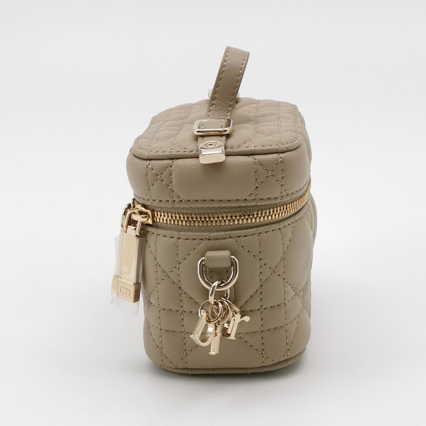 Christian Dior Lady Dior Vanity Case Cannage Quilt Lambskin Micro — photo 3 of 16