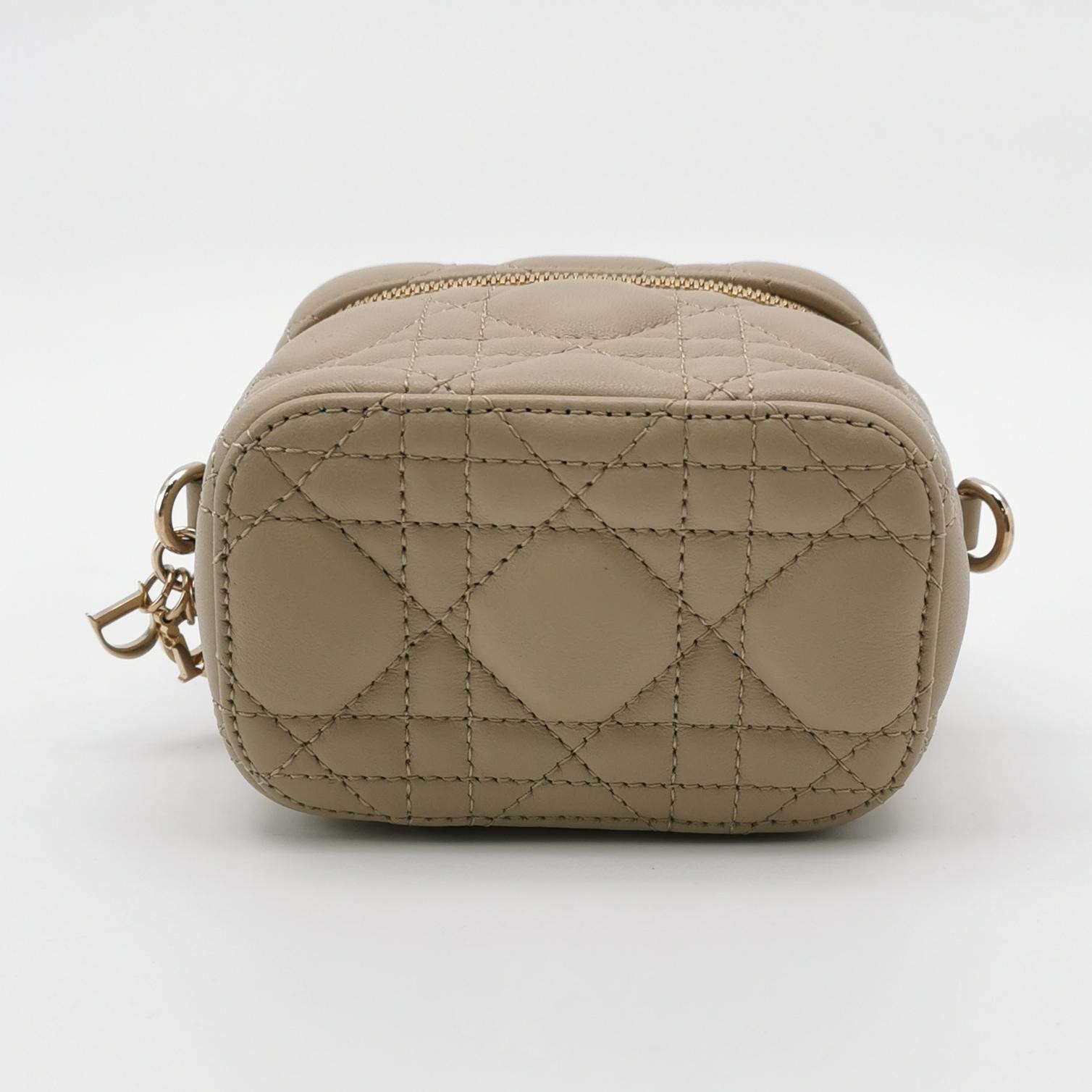 Christian Dior Lady Dior Vanity Case Cannage Quilt Lambskin Micro — photo 6 of 16