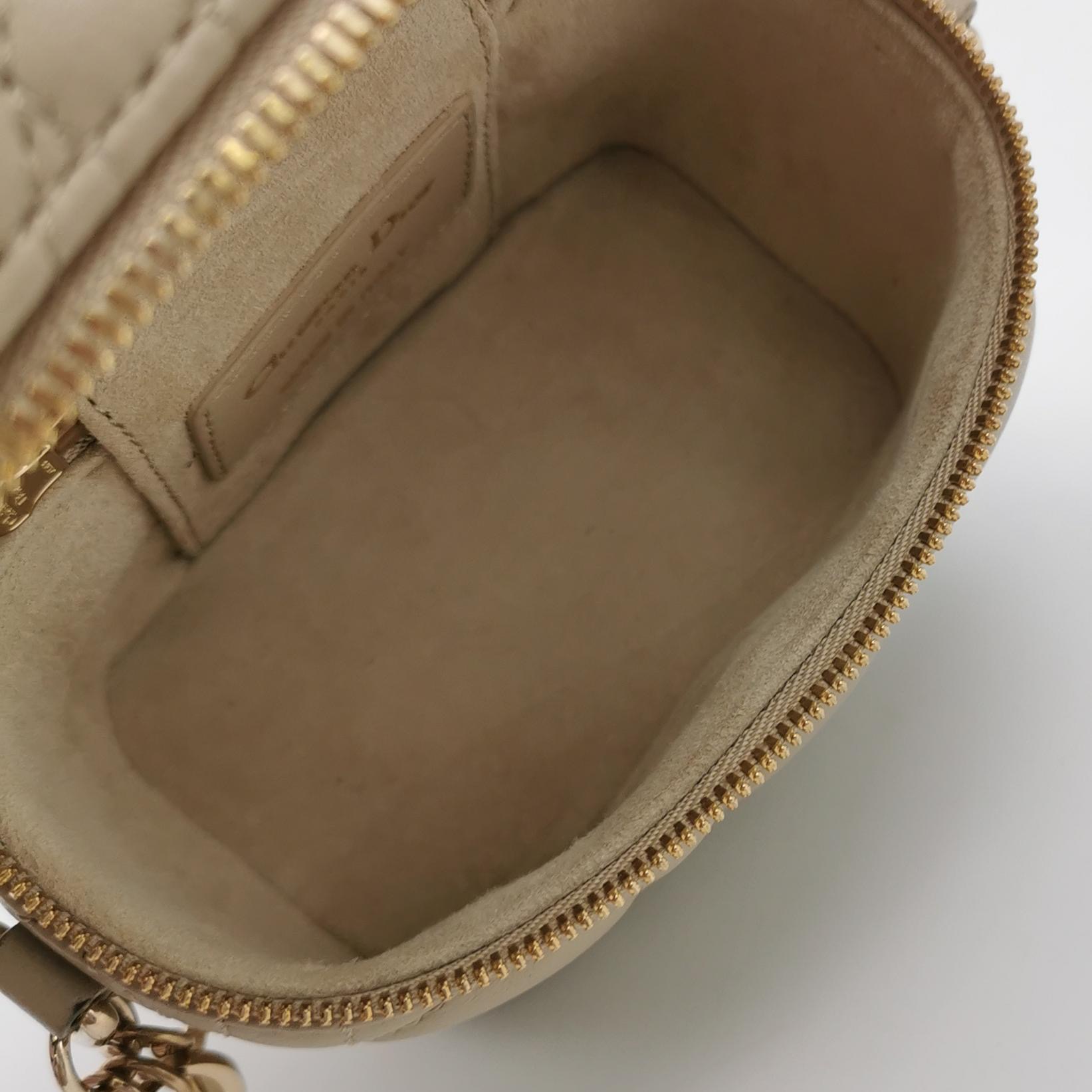 Christian Dior Lady Dior Vanity Case Cannage Quilt Lambskin Micro — photo 8 of 16