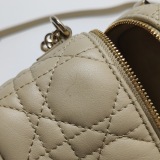 Christian Dior Lady Dior Vanity Case Cannage Quilt Lambskin Micro — thumbnail 16