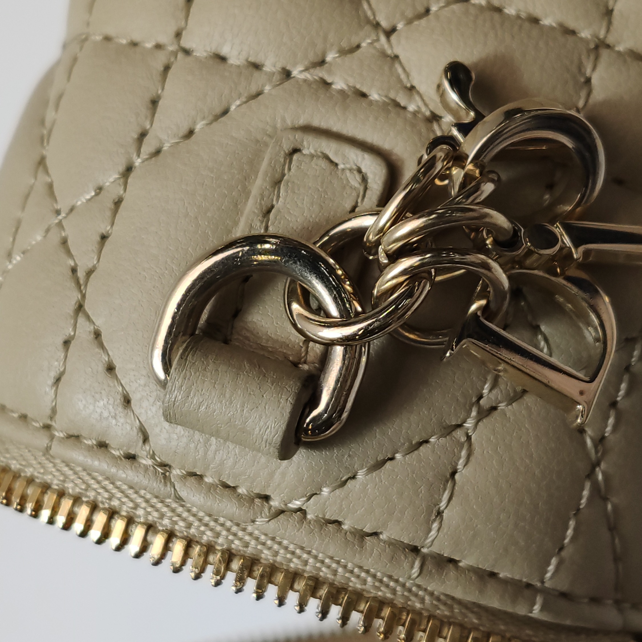 Christian Dior Lady Dior Vanity Case Cannage Quilt Lambskin Micro — photo 12 of 16