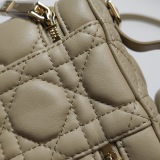 Christian Dior Lady Dior Vanity Case Cannage Quilt Lambskin Micro — thumbnail 14