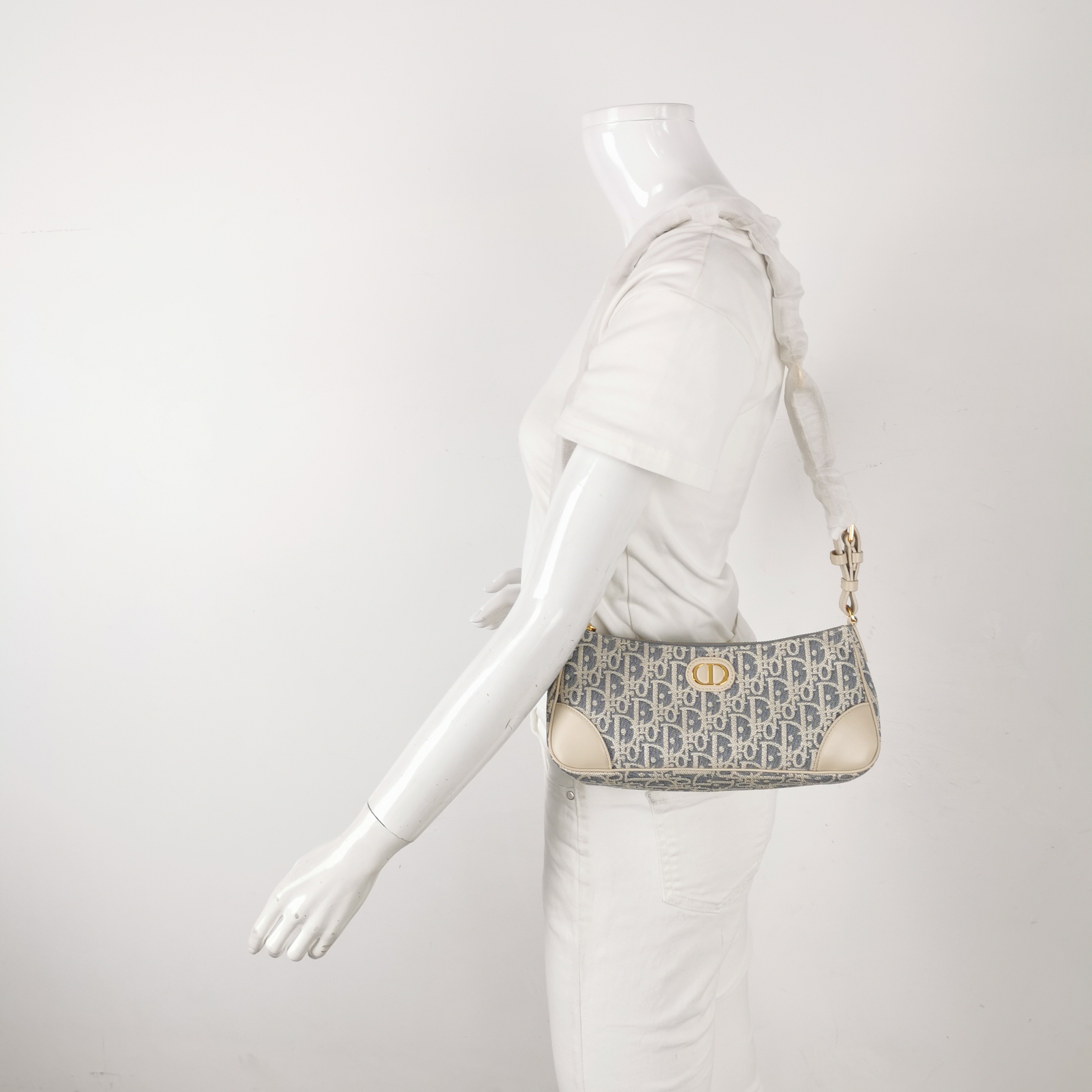 Christian Dior 30 Montaigne Shoulder Bag Oblique Canvas — alternate view