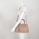 Prada Galleria Double Zip Tote Stitched City Calf Large — thumbnail 2