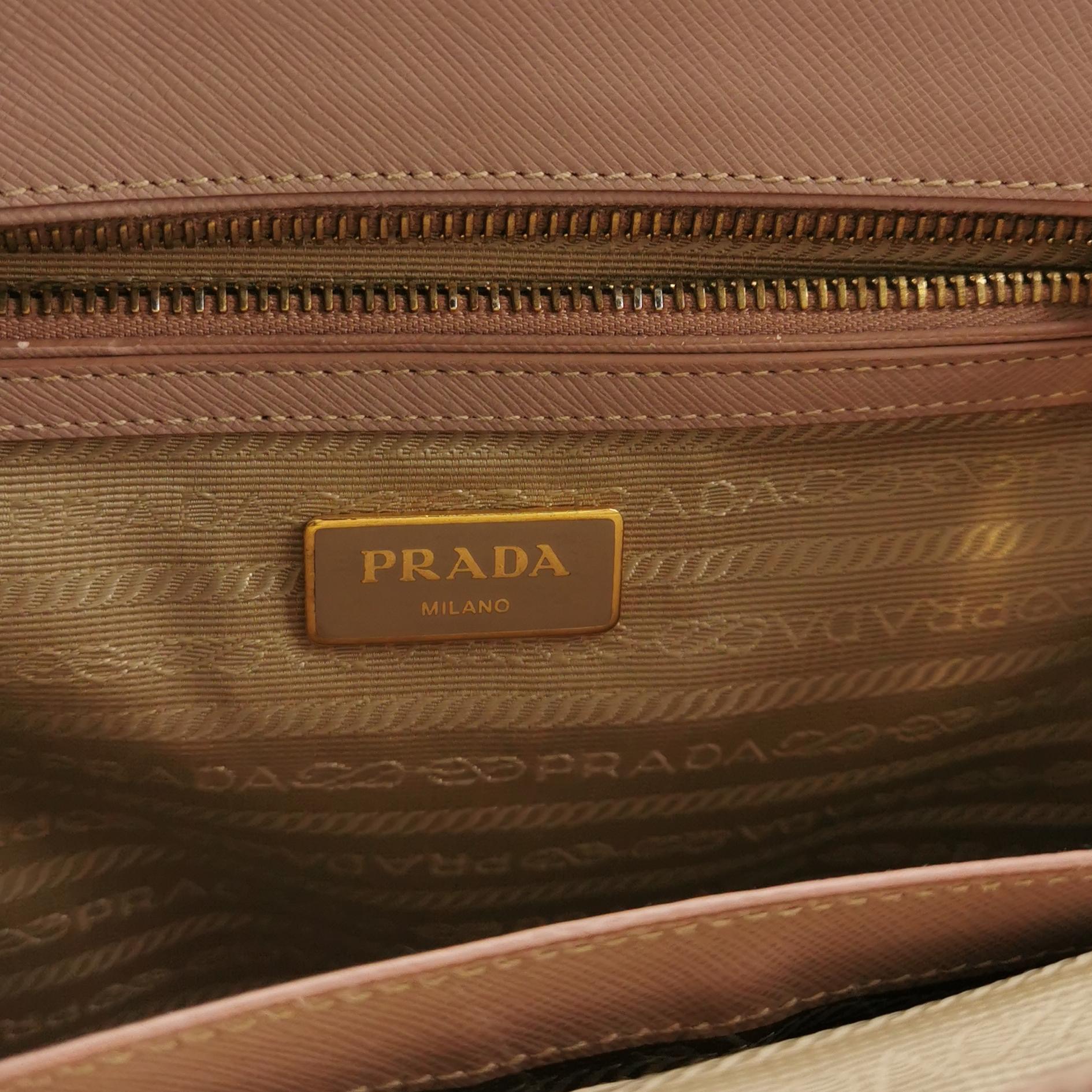 Prada Galleria Double Zip Tote Stitched City Calf Large — photo 9 of 26