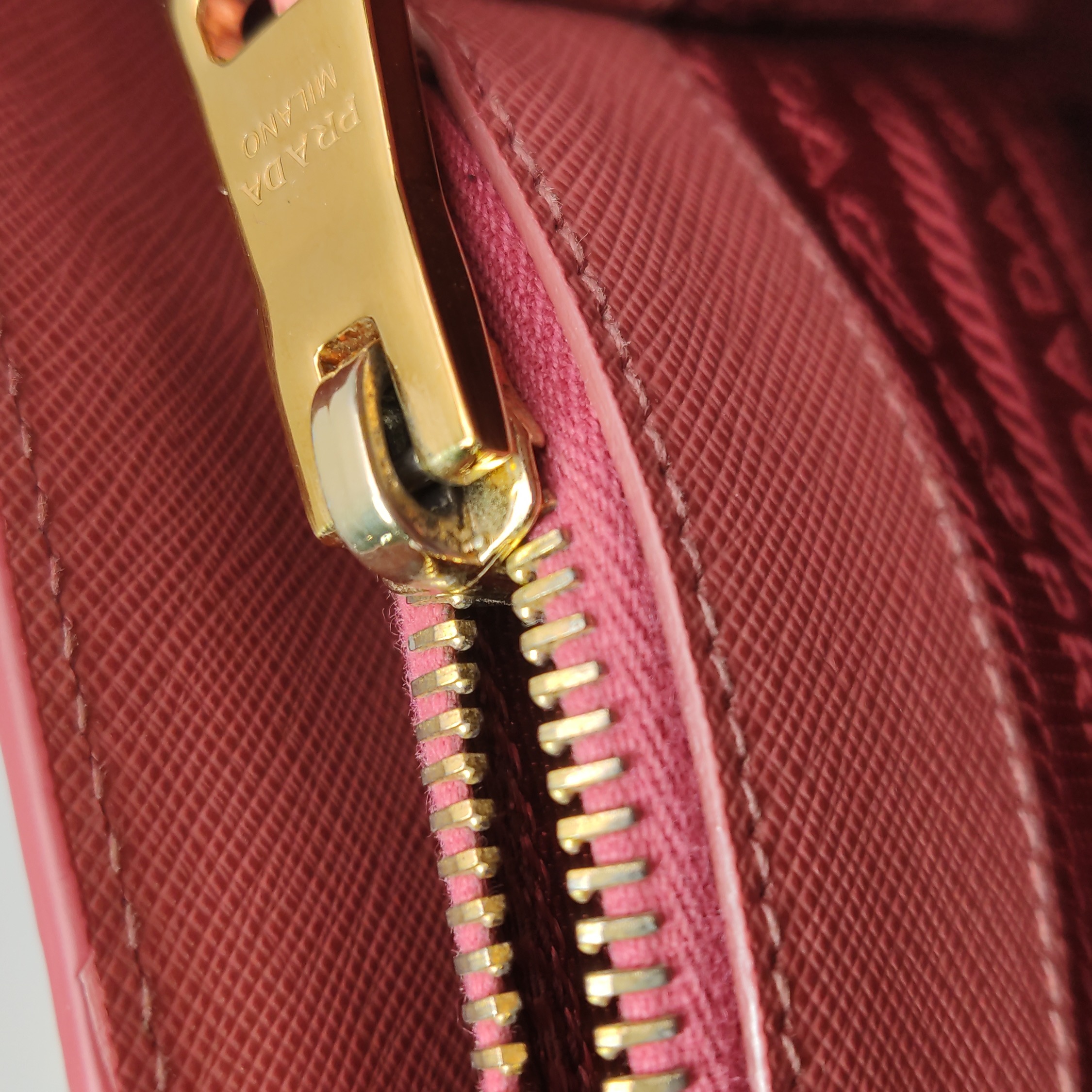 Prada Galleria Double Zip Tote Stitched City Calf Medium — photo 11 of 22