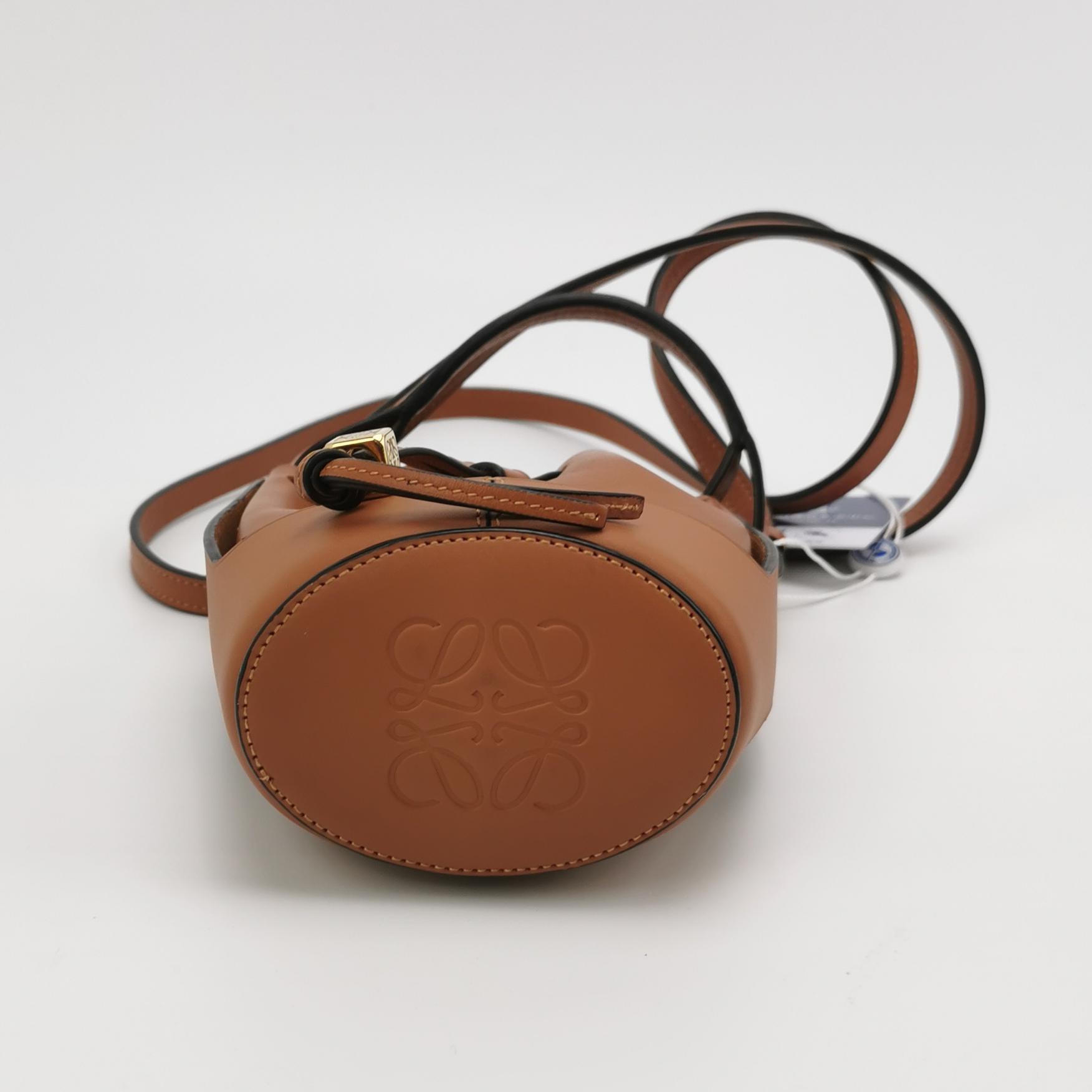 Loewe Balloon Bucket Bag Canvas and Leather Micro — photo 6 of 19