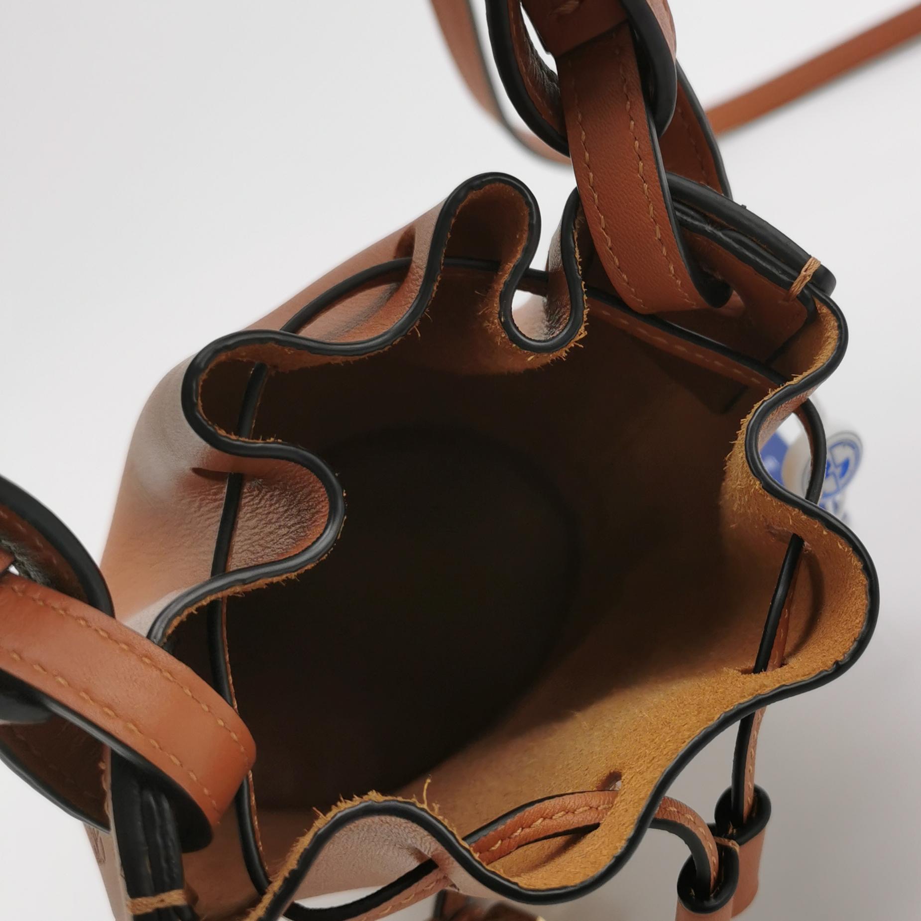 Loewe Balloon Bucket Bag Canvas and Leather Micro — photo 7 of 19