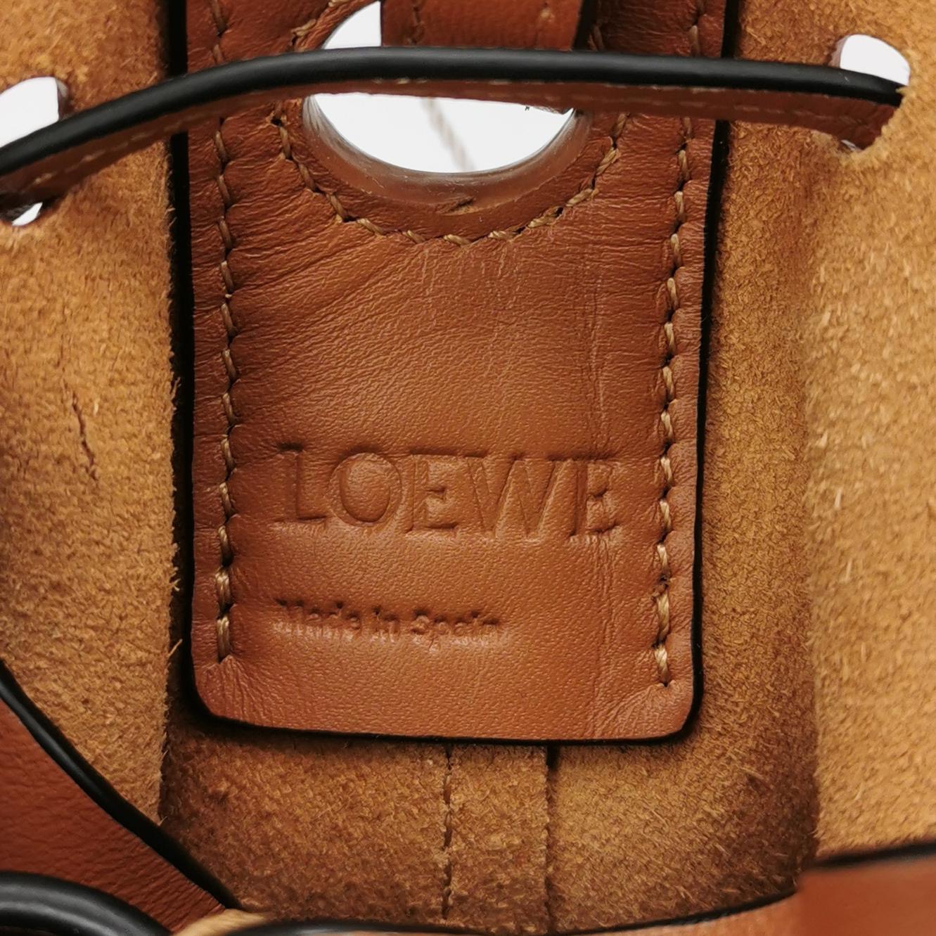 Loewe Balloon Bucket Bag Canvas and Leather Micro — photo 8 of 19