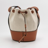 Loewe Balloon Bucket Bag Canvas and Leather Small — thumbnail 5