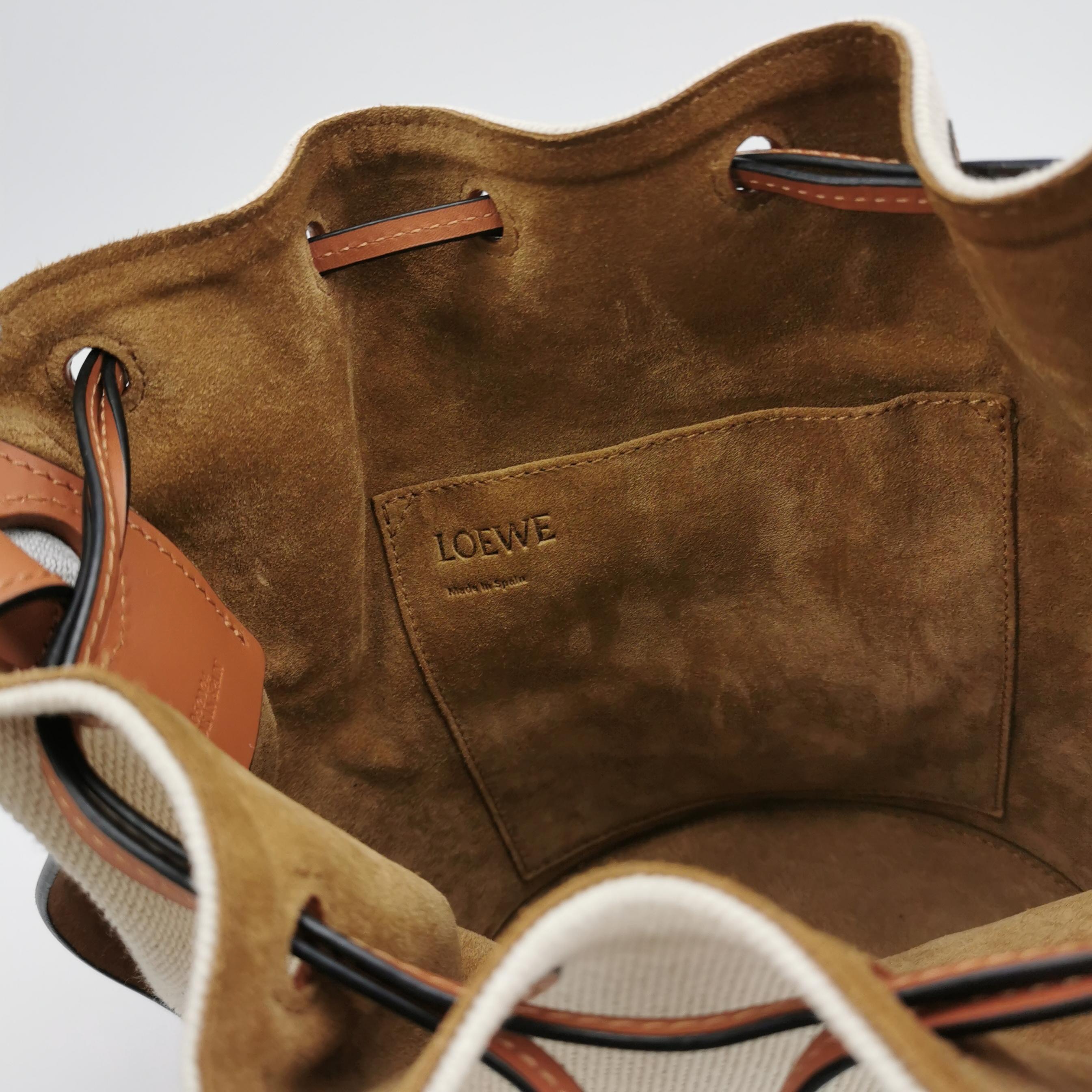 Loewe Balloon Bucket Bag Canvas and Leather Small — photo 8 of 12