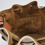 Loewe Balloon Bucket Bag Canvas and Leather Small — thumbnail 8