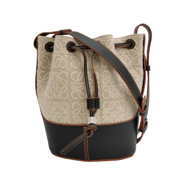 Loewe Balloon Bucket Bag Anagram Canvas and Leather Small — pre-owned, Vierlot