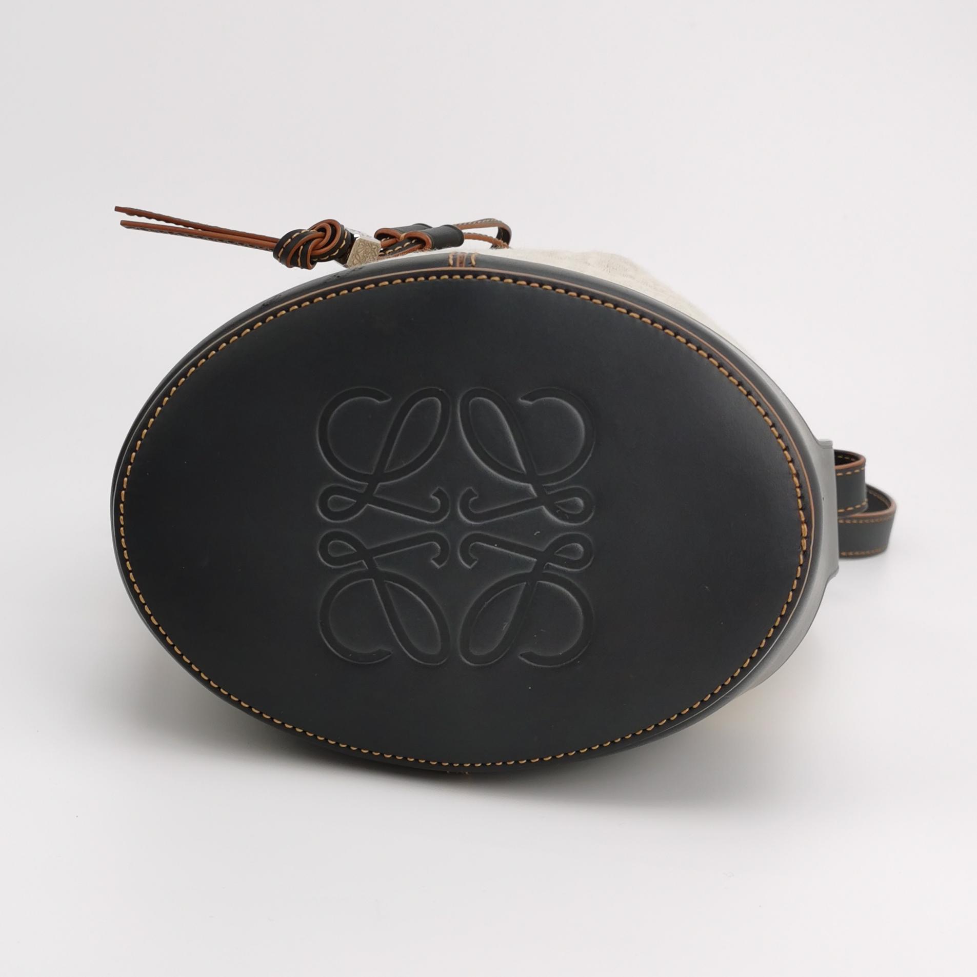 Loewe Balloon Bucket Bag Anagram Canvas and Leather Small — photo 6 of 16