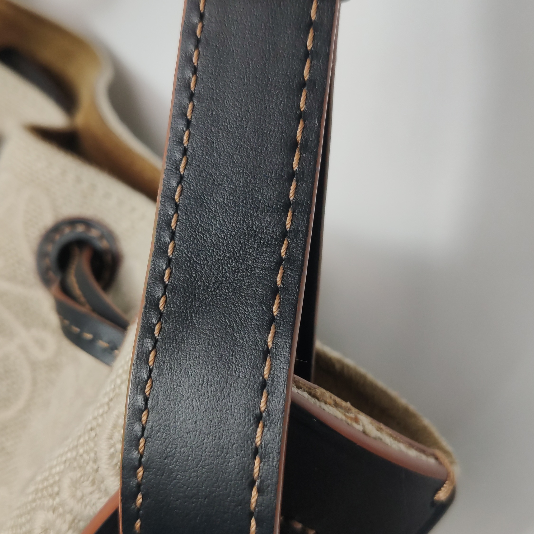 Loewe Balloon Bucket Bag Anagram Canvas and Leather Small — photo 12 of 16