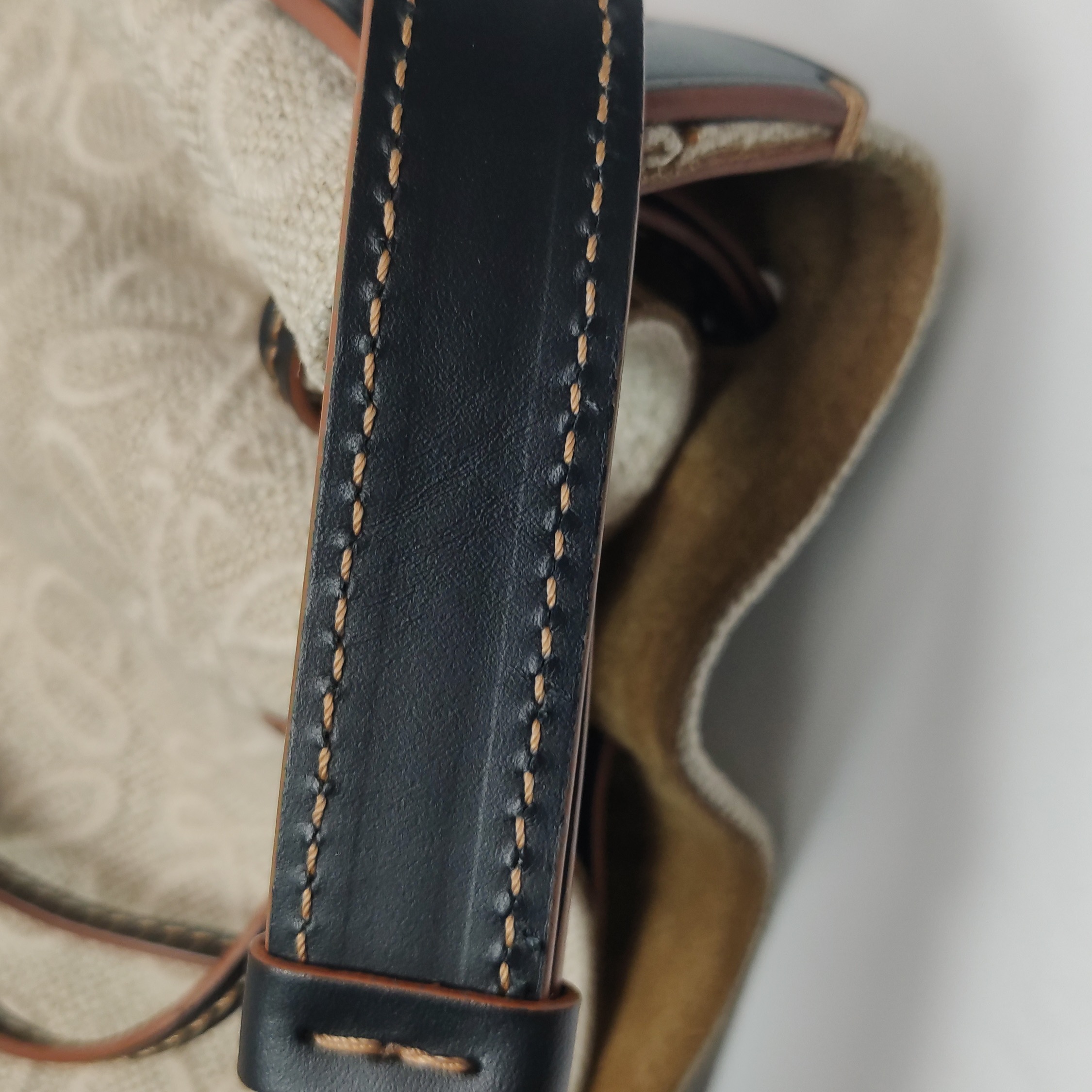 Loewe Balloon Bucket Bag Anagram Canvas and Leather Small — photo 14 of 16