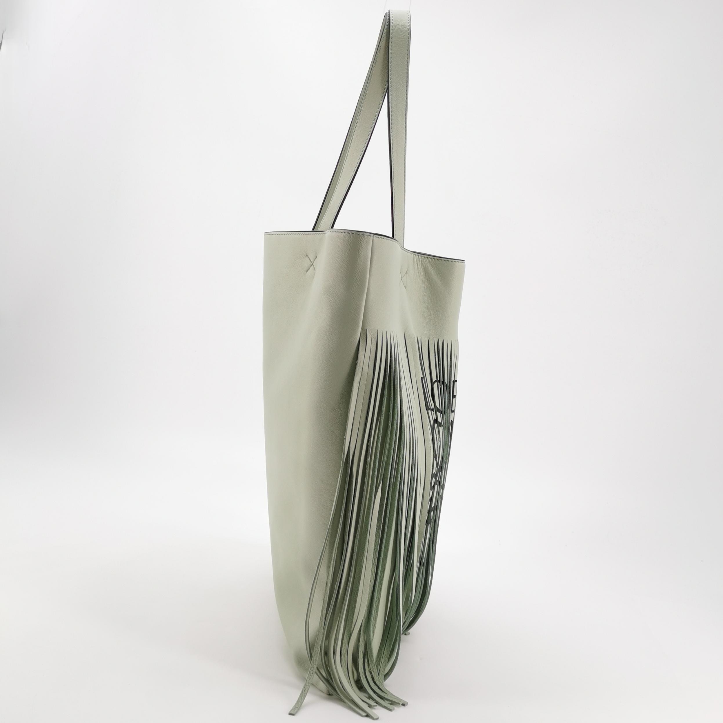 Loewe Vertical Logo Fringe Tote Printed Leather — photo 4 of 20