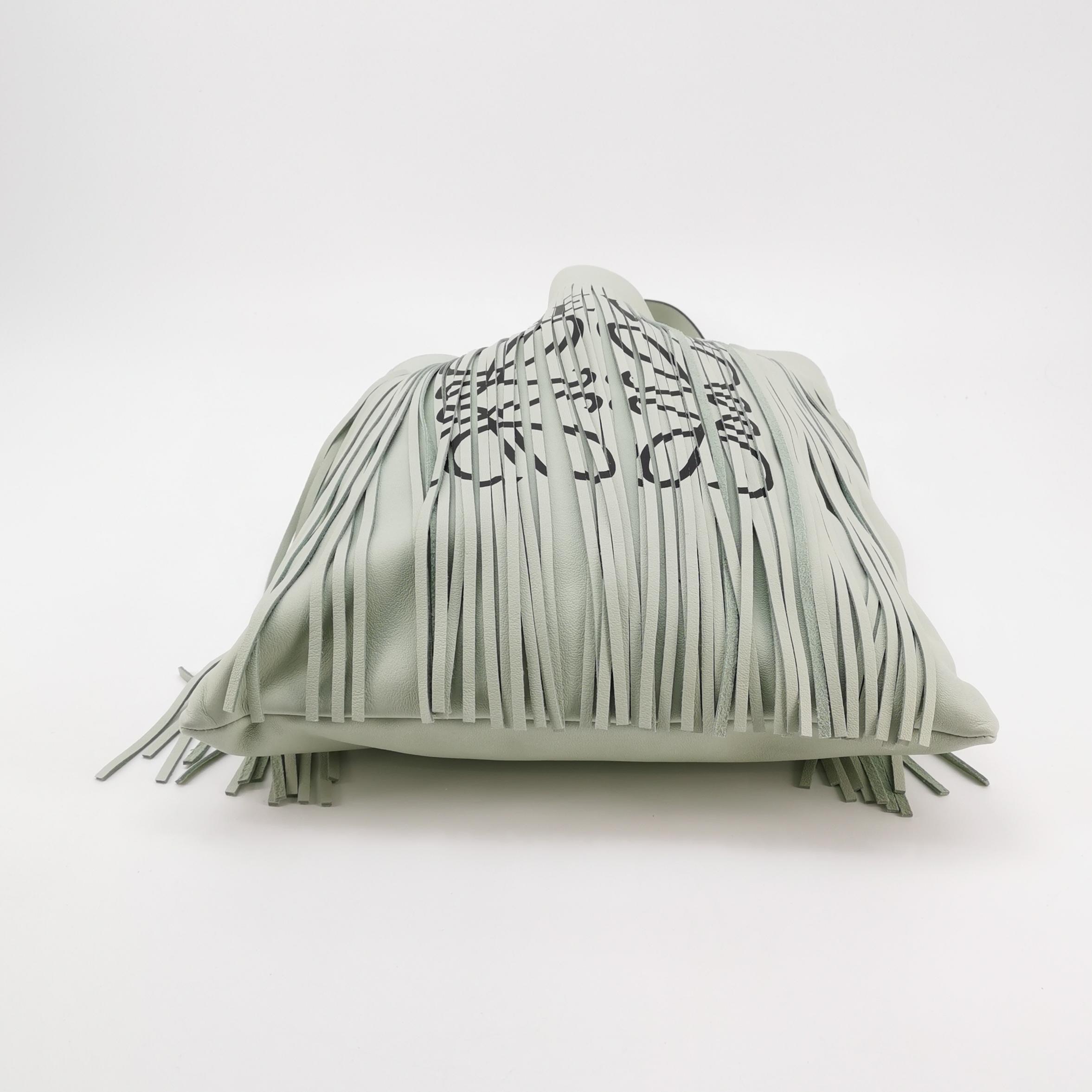 Loewe Vertical Logo Fringe Tote Printed Leather — photo 6 of 20