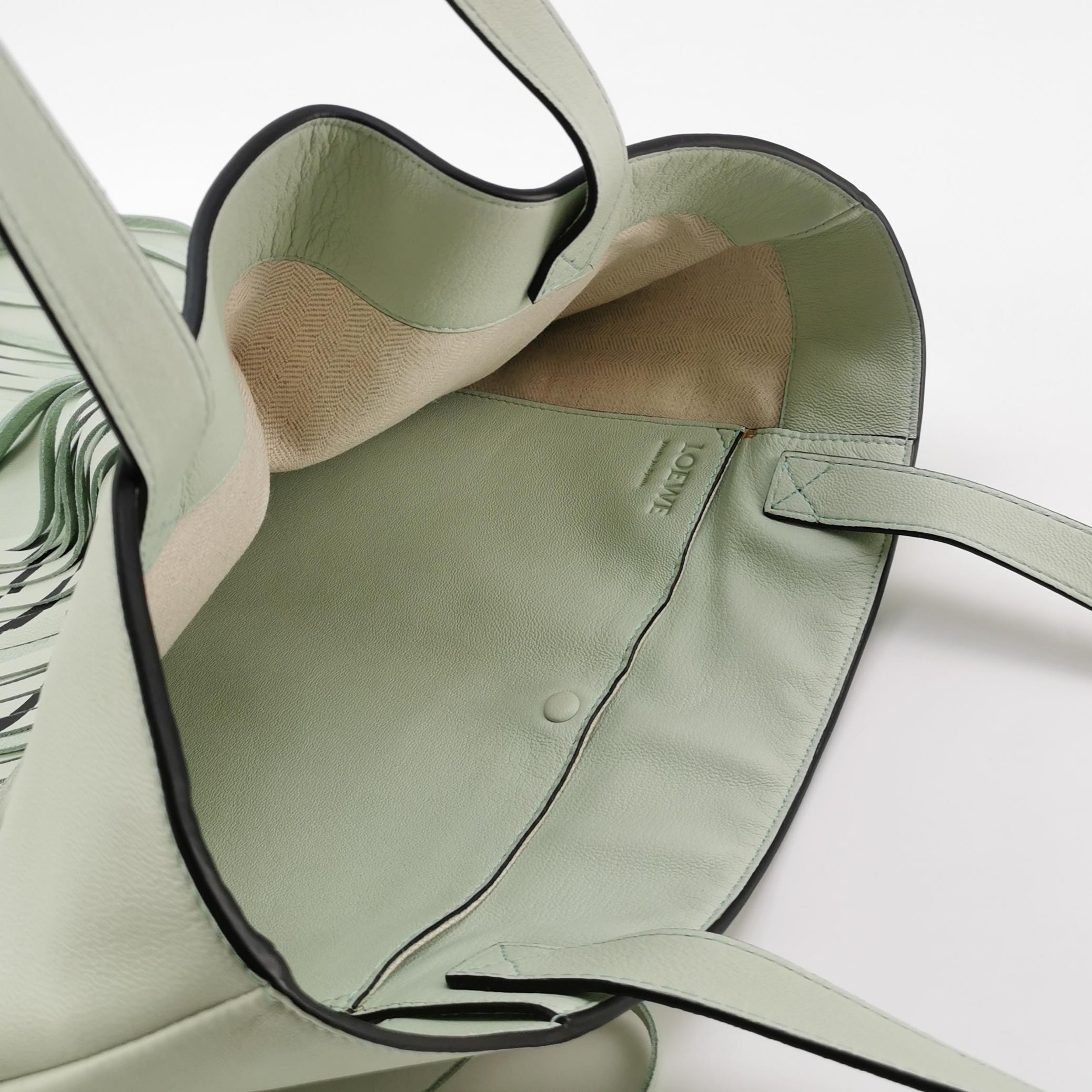 Loewe Vertical Logo Fringe Tote Printed Leather — photo 7 of 20