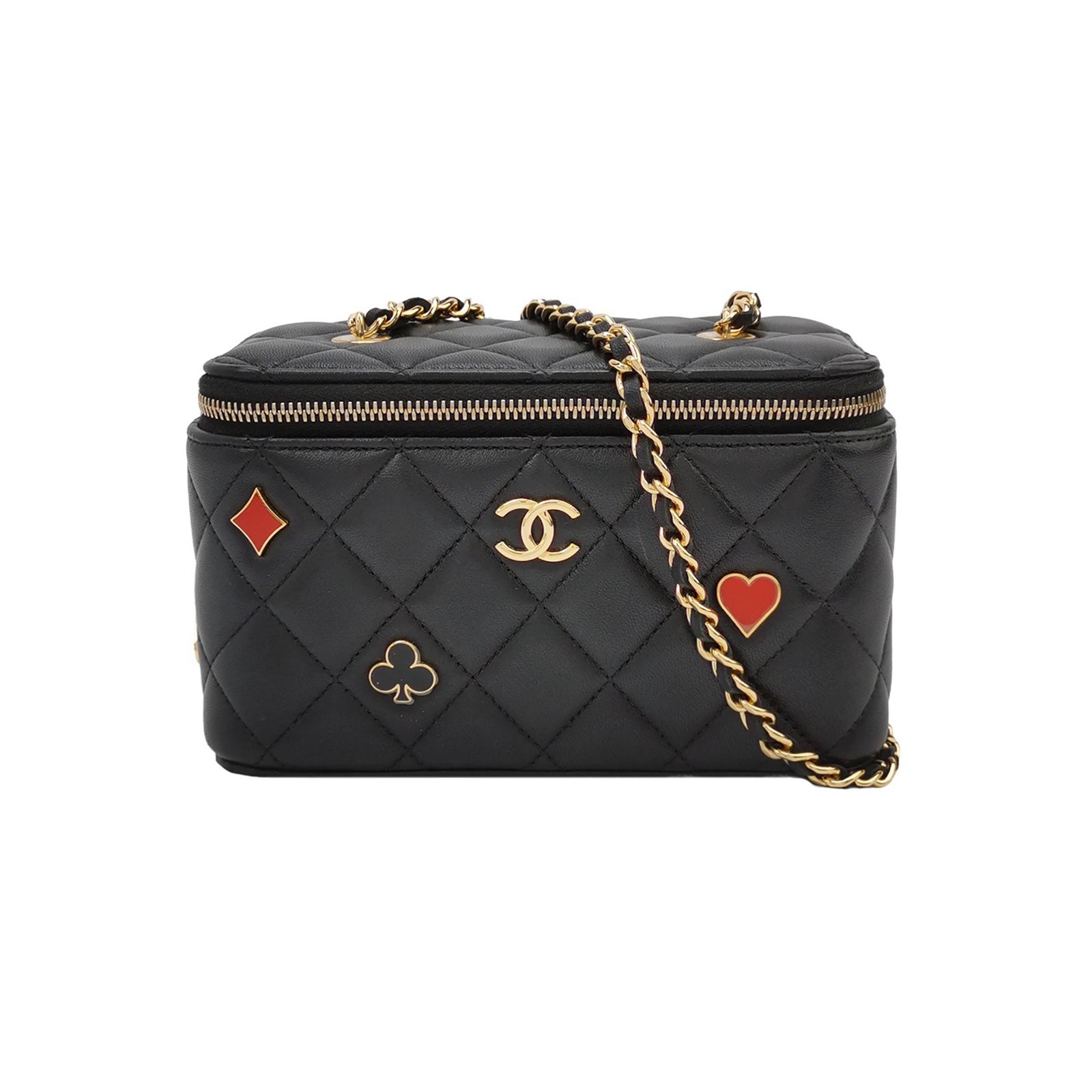 Chanel Coco Casino Vanity Case with Chain Quilted Caviar Small — photo 1 of 15