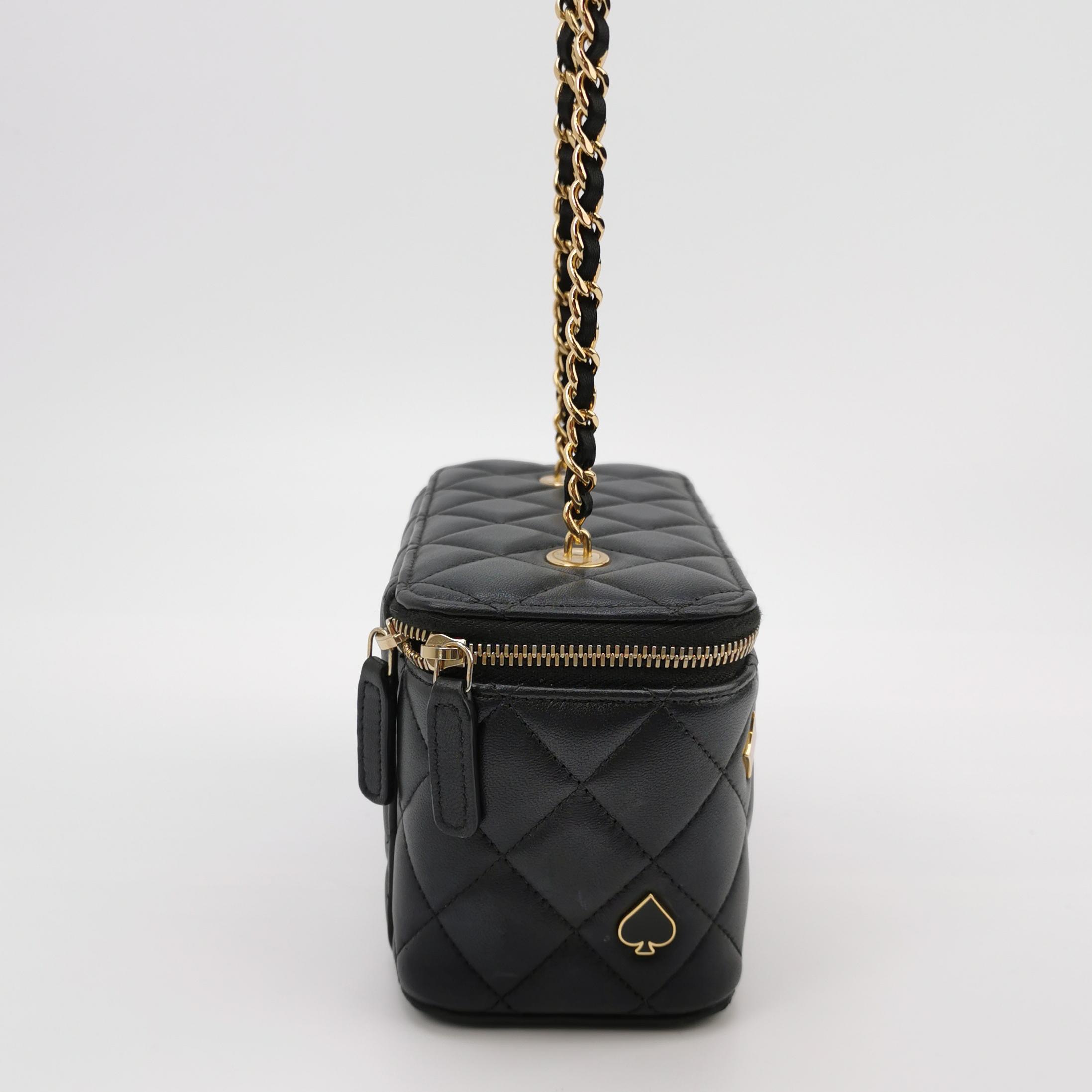 Chanel Coco Casino Vanity Case with Chain Quilted Caviar Small — photo 4 of 15