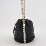 Chanel About Pearls Bucket Bag Quilted Calfskin Mini — thumbnail 3