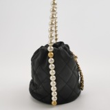 Chanel About Pearls Bucket Bag Quilted Calfskin Mini — thumbnail 4