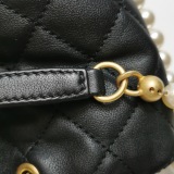 Chanel About Pearls Bucket Bag Quilted Calfskin Mini — thumbnail 15