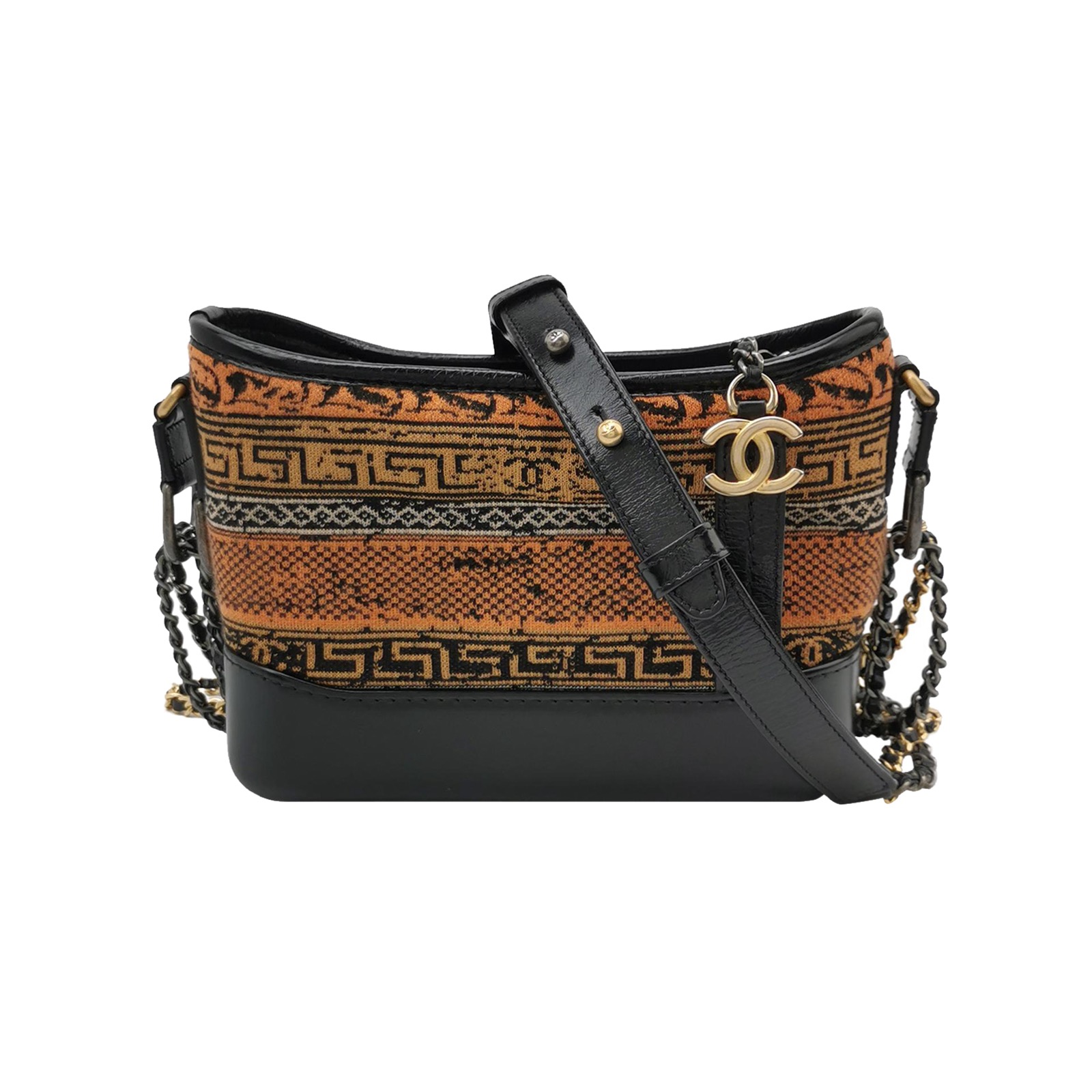 Chanel Gabrielle Hobo Printed Knit Fabric and Leather Small — photo 1 of 16