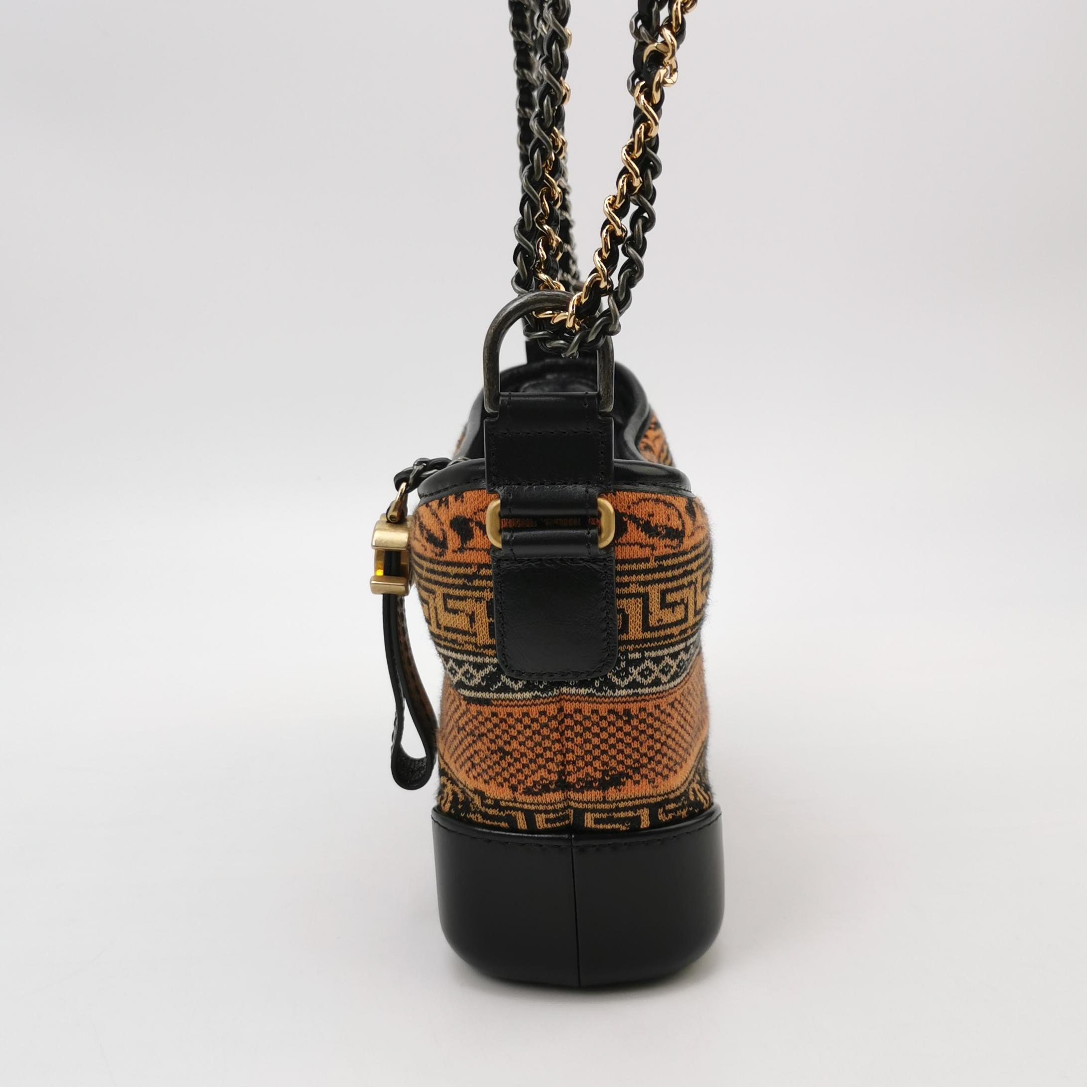 Chanel Gabrielle Hobo Printed Knit Fabric and Leather Small — photo 3 of 16