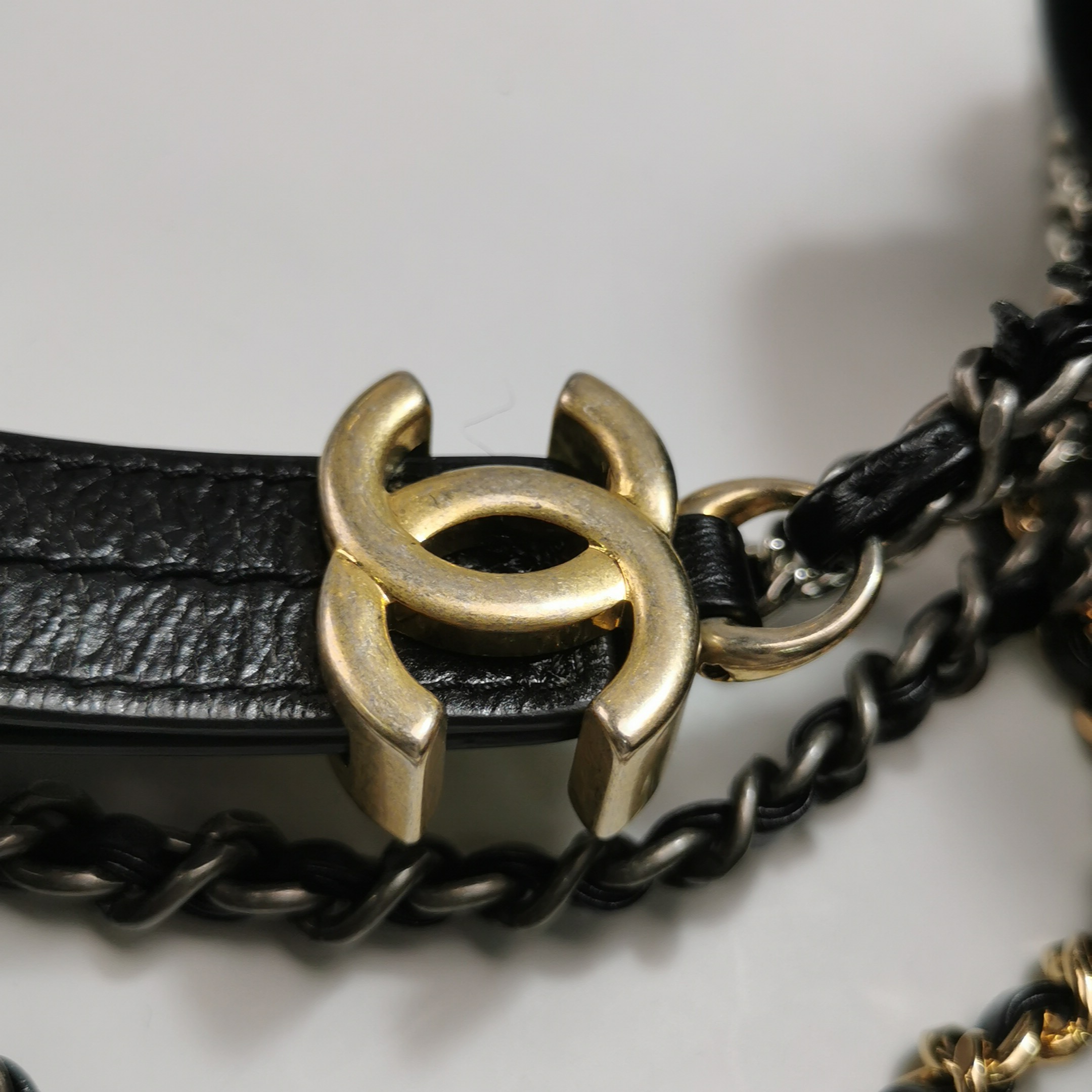 Chanel Gabrielle Hobo Printed Knit Fabric and Leather Small — photo 13 of 16