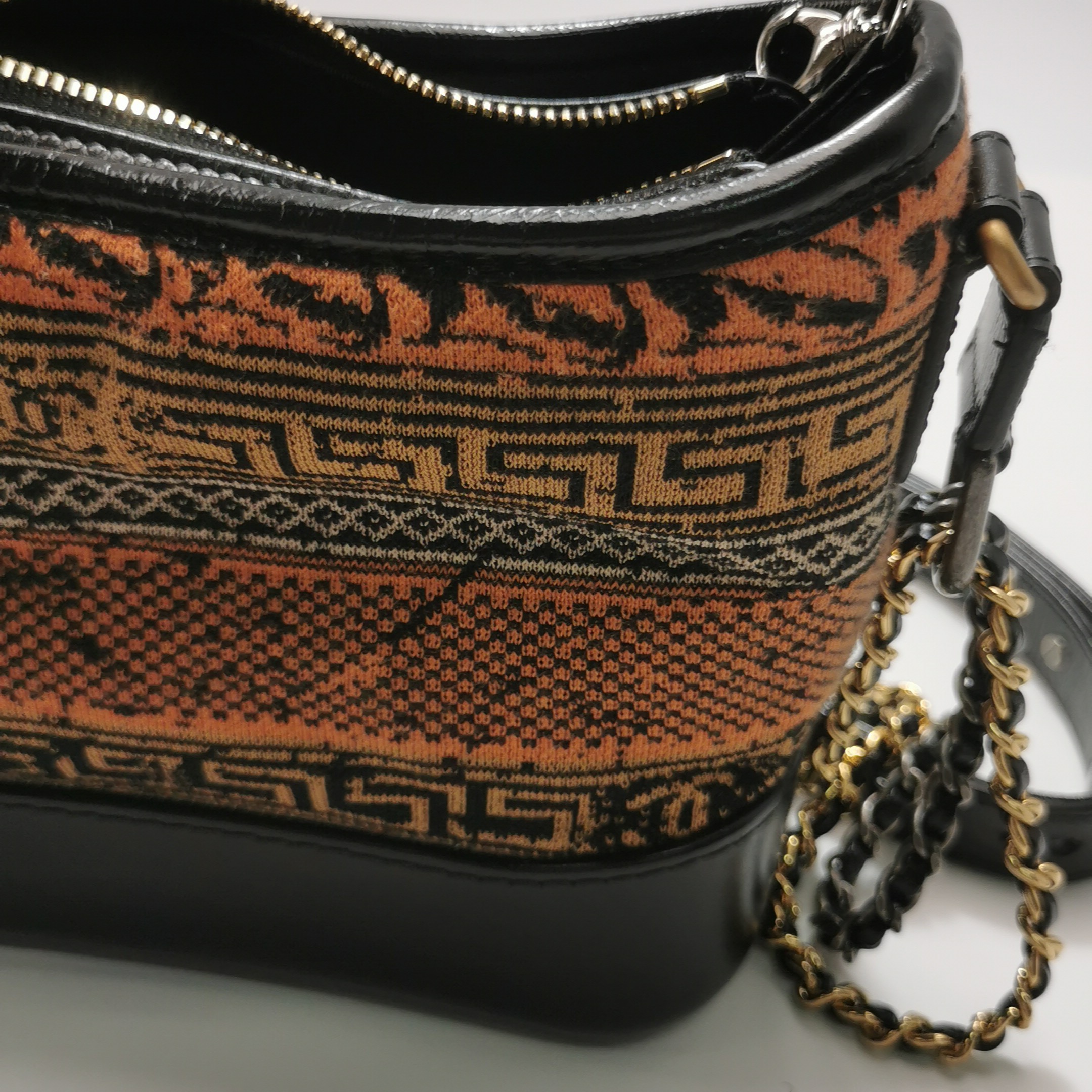 Chanel Gabrielle Hobo Printed Knit Fabric and Leather Small — photo 10 of 16