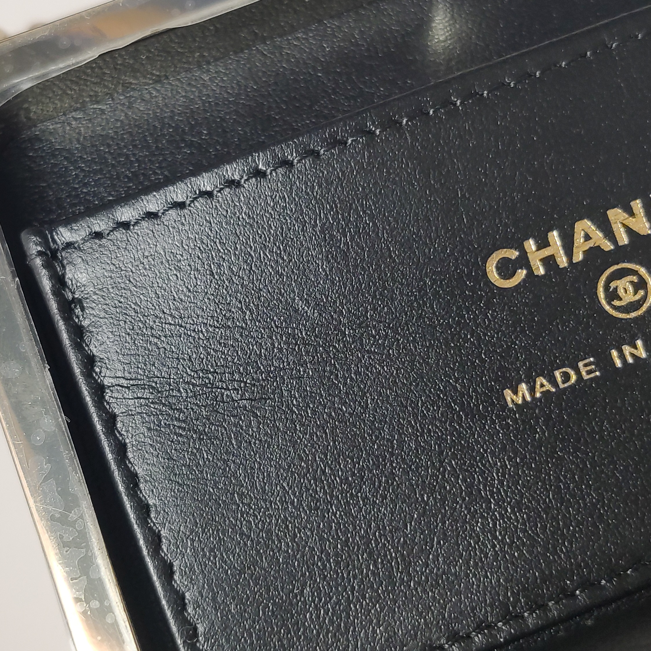 Chanel Boy Chain Box Minaudiere Quilted Patent — photo 9 of 13